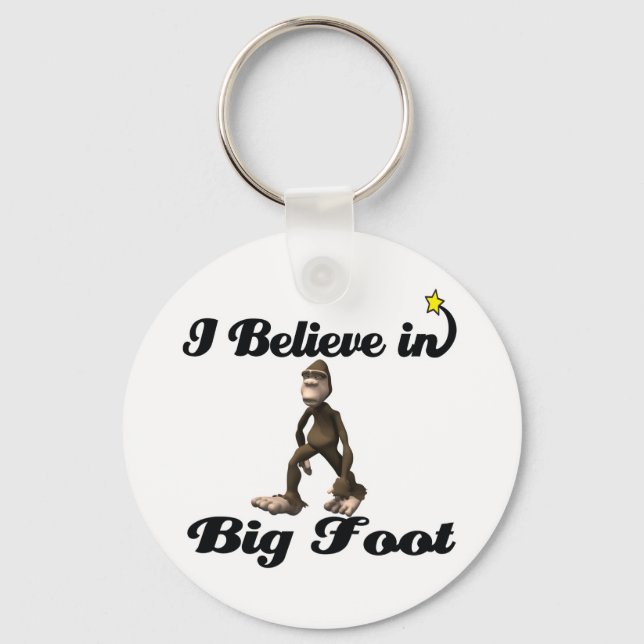 Porte-clés je crois au big foot (Recto)