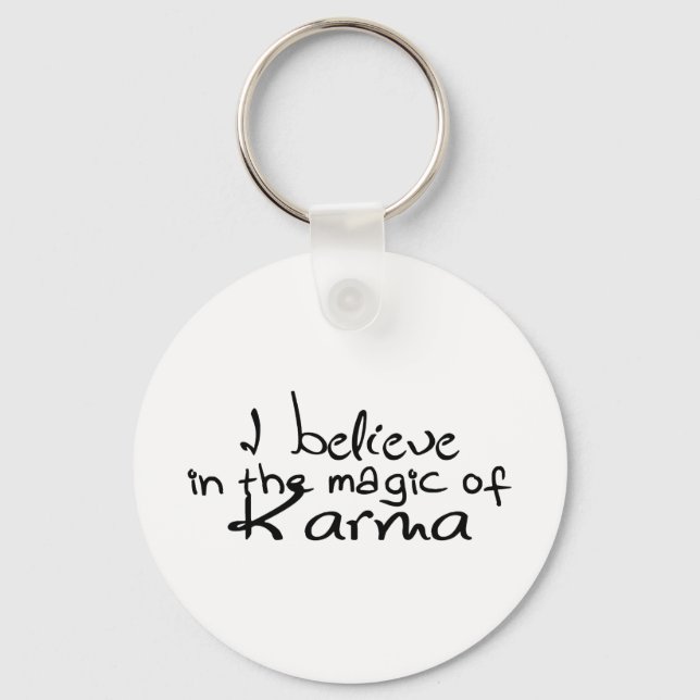 Porte-clés Je crois au Porte - clé Karma (Recto)