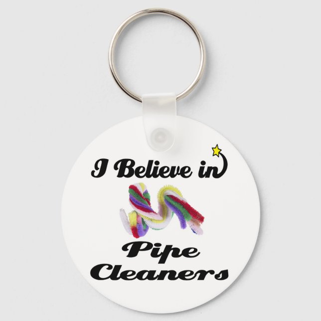 Porte-clés je crois aux cure-pipes (Recto)