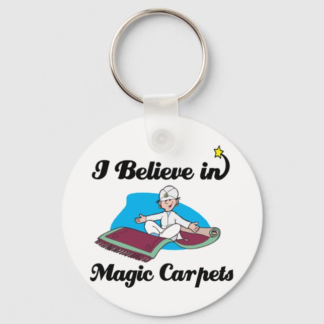 Porte-clés je crois aux tapis magiques (Recto)