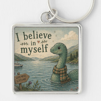 Porte-clés Je crois en moi-même Loch Ness Monster fantaisiste