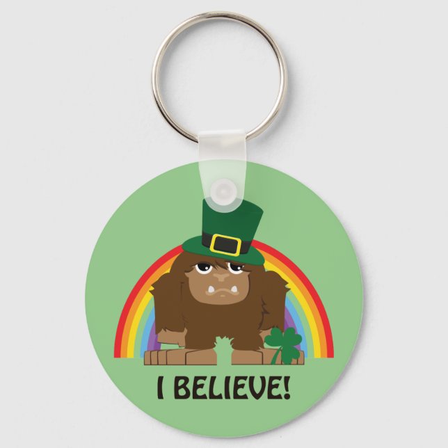 Porte-clés Je Crois ! Leprechaun Bigfoot (Recto)