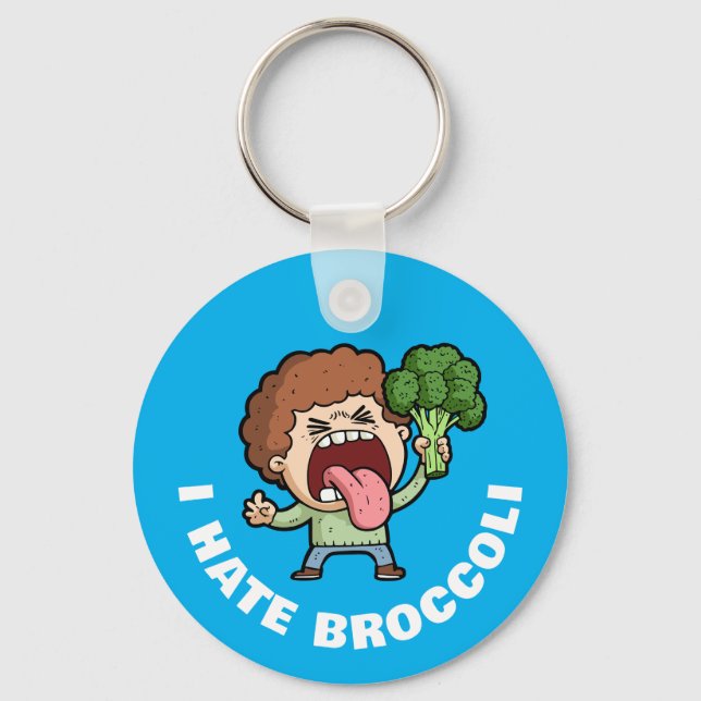 Porte-clés Je déteste le brocoli (Recto)