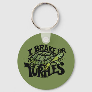 Porte-clés Je freine pour les tortues