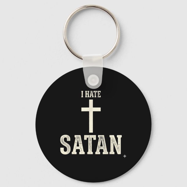 Porte-clés Je hais Satan (Recto)