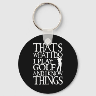 Porte-clés Je joue au golf Citation drôle de golf Boutique Un