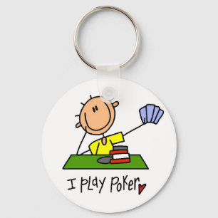 Porte-clés Je Joue au Poker Tshirts et Cadeaux