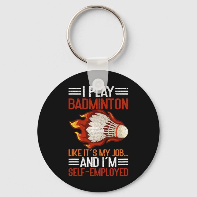 Porte-clés Je joue comme c'est mon travail et je suis un trav (Recto)