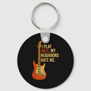 Porte-clés Je joue du jazz, mes voisins me détestent - Guitar