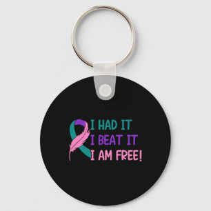Porte-clés - Je l'ai battu Je suis libre Thyroid Cancer Award