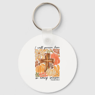 Porte-clés Je louerai Christ en toute circonstance