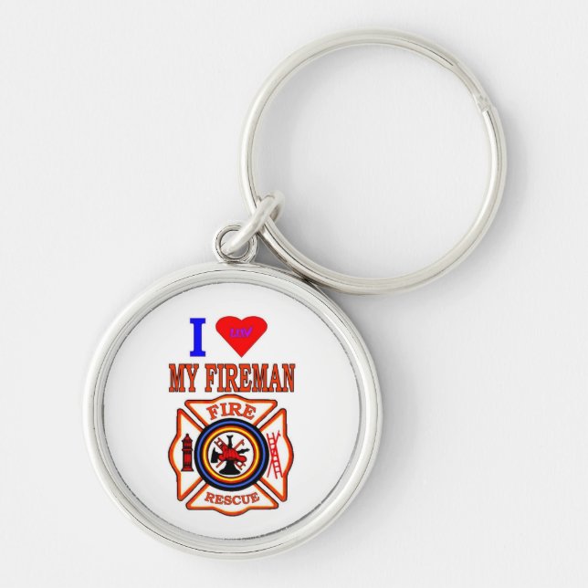 PORTE-CLÉS JE LUI DONNE MON FIREMAN (Devant)