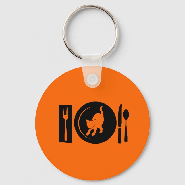 Porte-clés Je mange... (Recto)