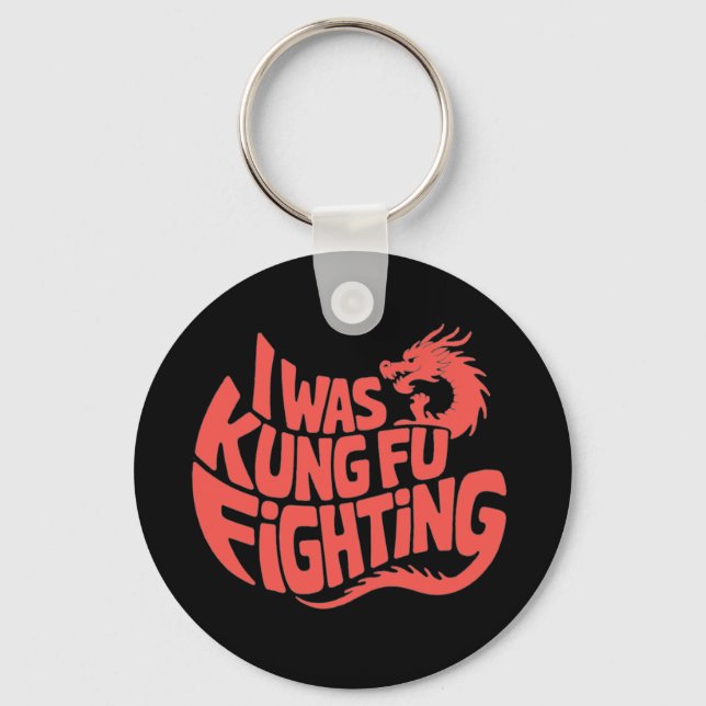 Porte-clés Je me battais pour le kung fu (Recto)