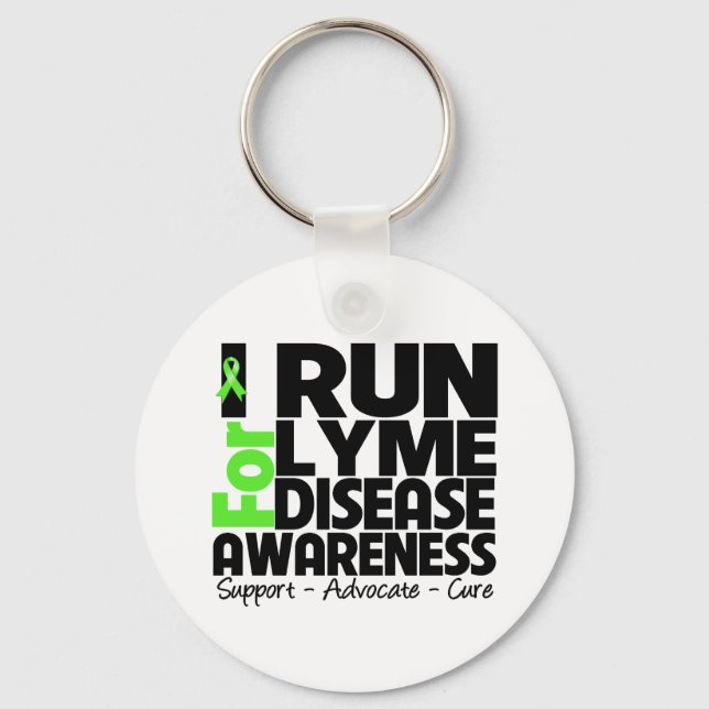 Porte-clés Je Me Suis Présenté À Lyme Disease Awareness (Recto)