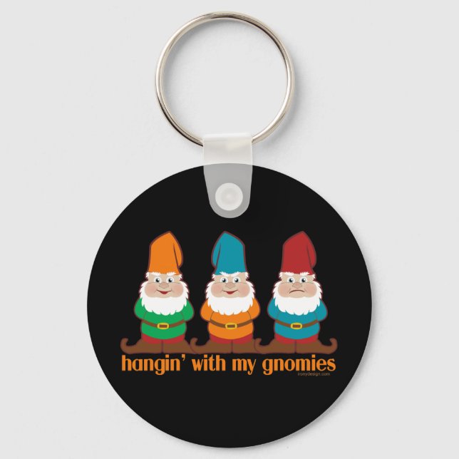 Porte-clés Je me tenais avec mes Gnomes noirs (Recto)