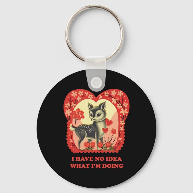 Porte-clés Je n'ai aucune idée de ce que je fais Sticker (Recto)