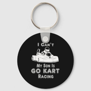 Porte-clés Je ne peux pas, mon fils fait du karting