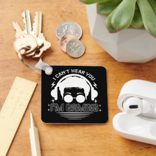 Porte-clés Je ne peux pas vous entendre Je suis Jeu amusant J