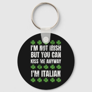 Porte-clés Je ne suis pas irlandais Embrassez-moi quand même