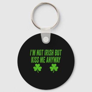 Porte-clés Je ne suis pas Irlandais mais embrassez-moi quand