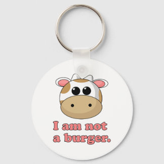 Porte-clés Je ne suis pas un hamburger