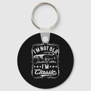 Porte-clés Je ne suis pas vieux, je suis Clic Funny Car Vinta