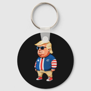 Porte-clés Je ne suis qu'un gars de frissons Trump drôle de m