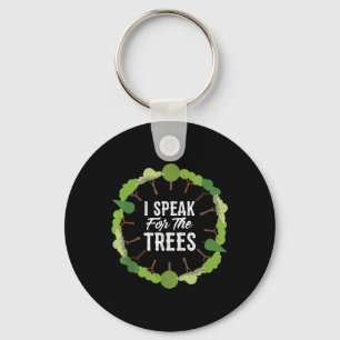 Porte-clés Je Parle Pour Le Jour des terres De l'environnemen