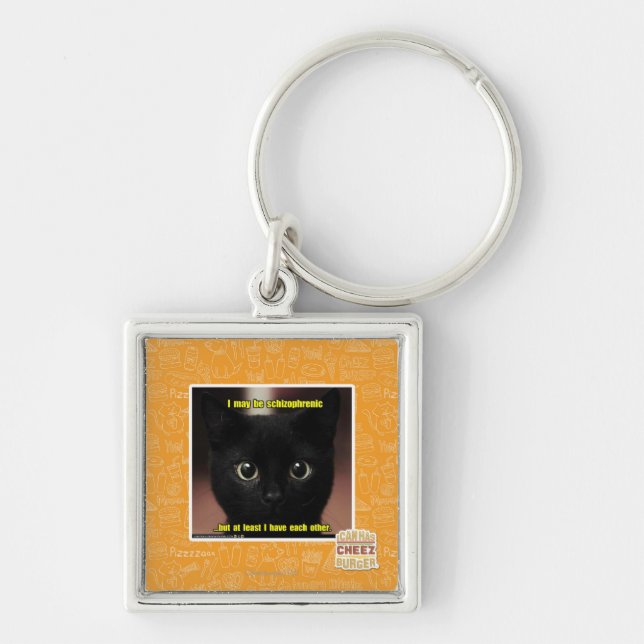 Porte-clés Je peux être schizophrène (Devant)