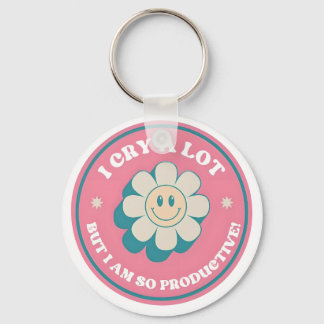 Porte-clés Je Pleure Beaucoup Mais Je Suis Si Prod