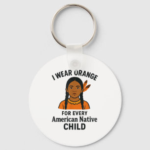 Porte-clés Je Porte De L'Orange Pour Chaque Unité Amérindienn