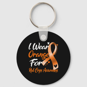 Porte-clés Je Porte De L'Orange Pour La Sensibilisation Aux C
