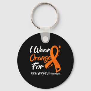 Porte-clés Je Porte De L'Orange Pour La Sensibilisation Des C