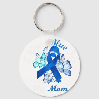 Porte-clés Je Porte Du Bleu Pour Ma Mère Les Lauréats Du Diab