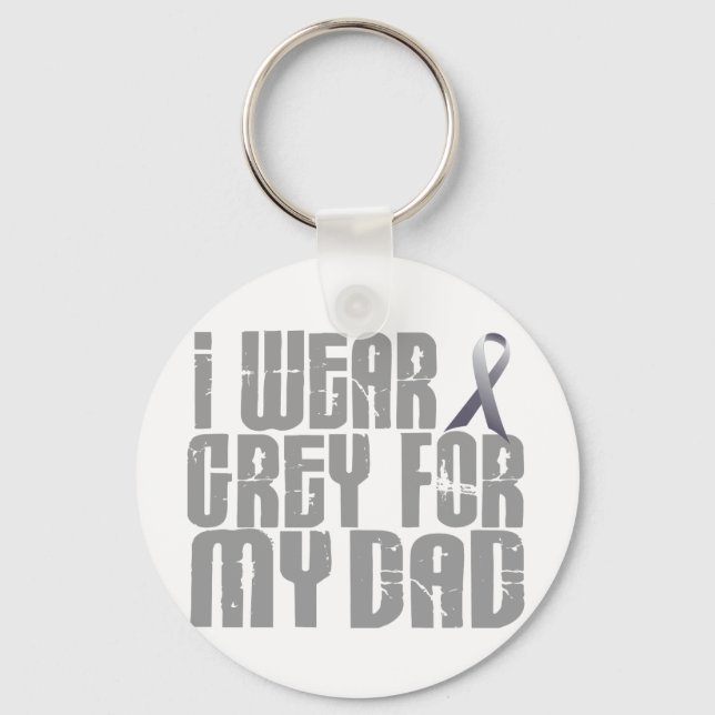 Porte-clés Je Porte Du Gray Pour Mon PÈRE 16 (Recto)
