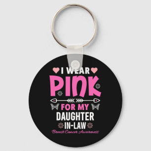 Porte-clés Je Porte Du Rose Pour Le Cancer Du Sein De Ma Bell