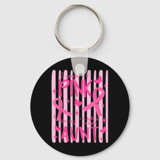 Porte-clés Je Porte Du Rose Pour Ma Tante Ruban Rose