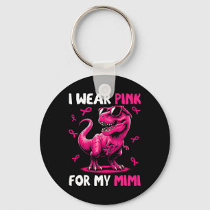 Porte-clés Je Porte Du Rose Pour Mon Mimi T-rex Dinosaur Boca
