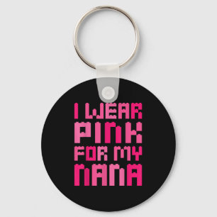Porte-clés Je Porte Du Rose Pour Mon Nana Block Building Boys