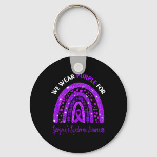 Porte-clés Je Porte Du Violet Pour La Réduction De La Sensibi