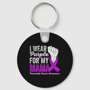 Porte-clés Je Porte Du Violet Pour Ma Mama Pancreatic Cancer 