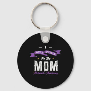 Porte-clés Je porte du violet pour ma mère maladie de Heimerh