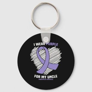 Porte-clés Je Porte Du Violet Pour Mon Oncle Fibromyalgie Sen