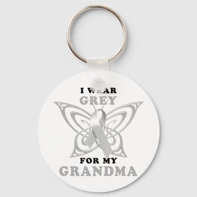 Porte-clés Je porte Grey pour ma grand-mère (Recto)
