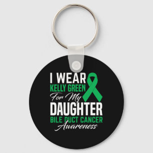 Porte-clés Je Porte Kelly Green Pour Ma Fille Bile Ducs Cance