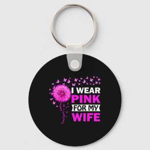 Porte-clés Je Porte Le Rose Pour Ma Femme Sensibilisation Au 