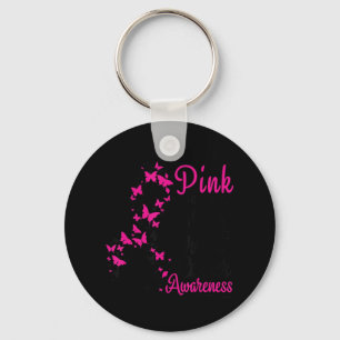 Porte-clés Je porte le rose pour ma mère Sensibilisation au c
