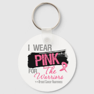Porte-clés Je porte le ruban rose pour le cancer du sein de