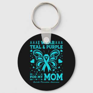 Porte-clés Je Porte Le Turquoise Violet Pour La Conception De